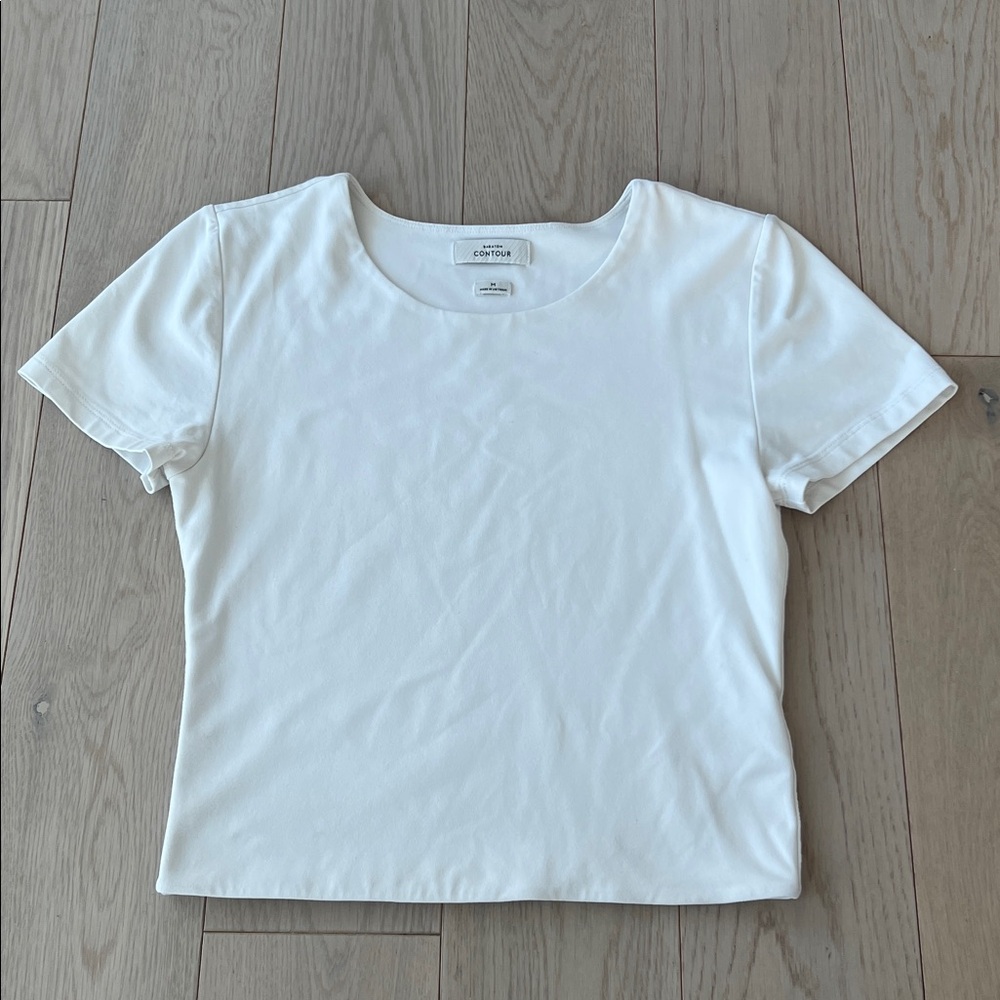 Aritzia Contour Crew T-Shirt in White